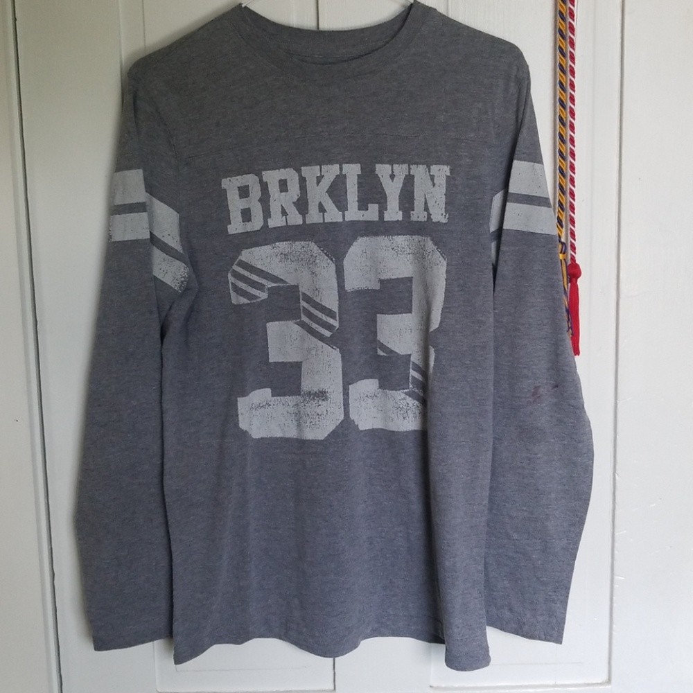 gray long-sleeved with logo
